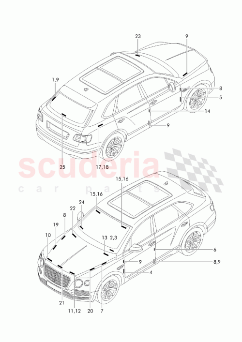 Part Diagram for Bentley 36A 010 010