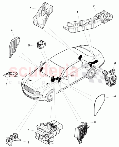 Part Diagram for Bentley 3Y0937099A
