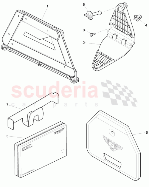 Part Diagram for Bentley 3W5860957