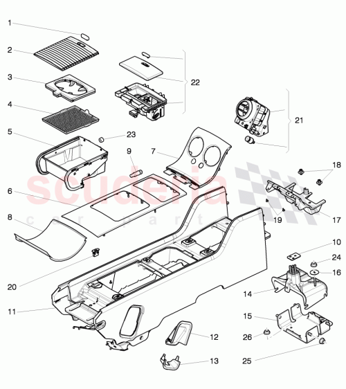 Part Diagram for Bentley 3W8 863 338 D