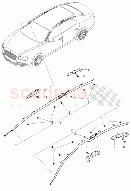 Part Diagram for Bentley 4W0 857 914 A