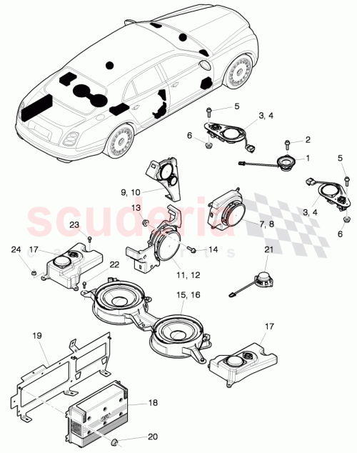 Part Diagram for Bentley 3Y0 035 403 E