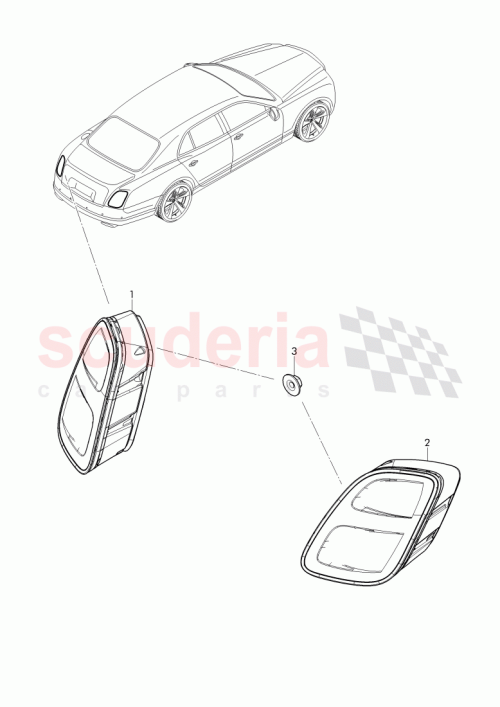 Part Diagram for Bentley 3Y0 945 092 A