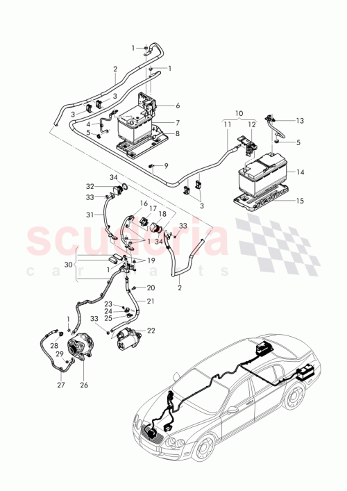 Part Diagram for Bentley 3W3915423