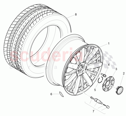 Part Diagram for Bentley 3Y0 601 171 AA