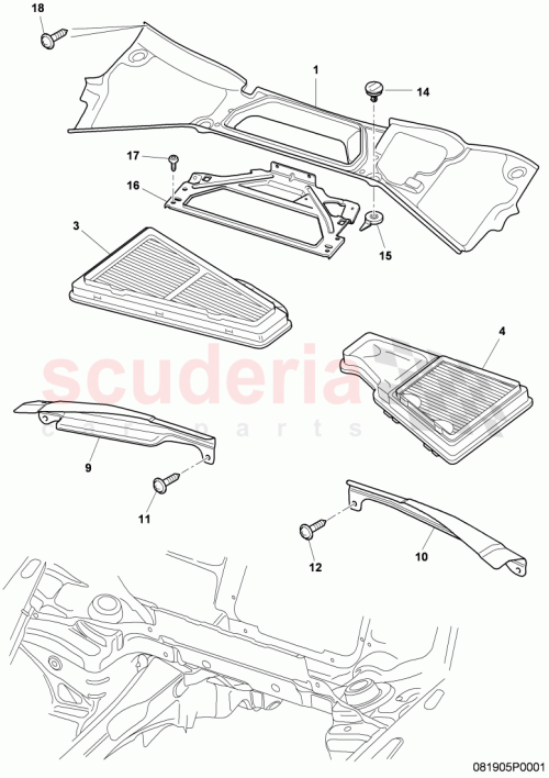 Part Diagram for Bentley 3W8 819 402 P