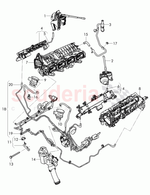 Part Diagram for Bentley 079 131 492