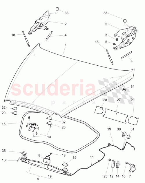 Part Diagram for Bentley 3W0823485A