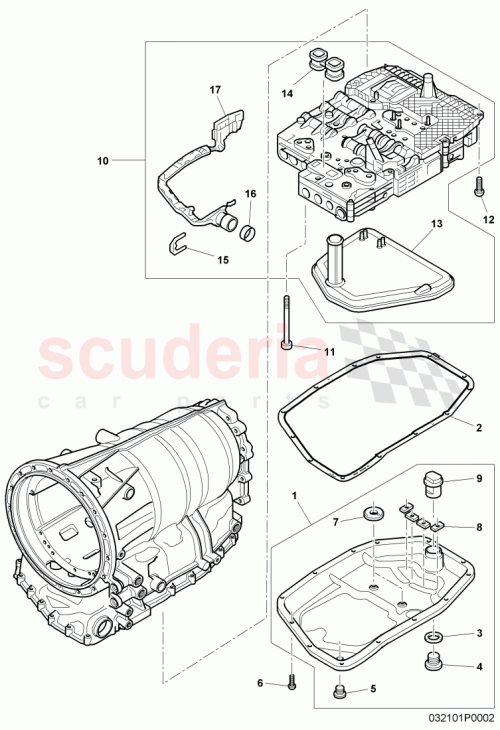 Part Diagram for Bentley 09E927760AP