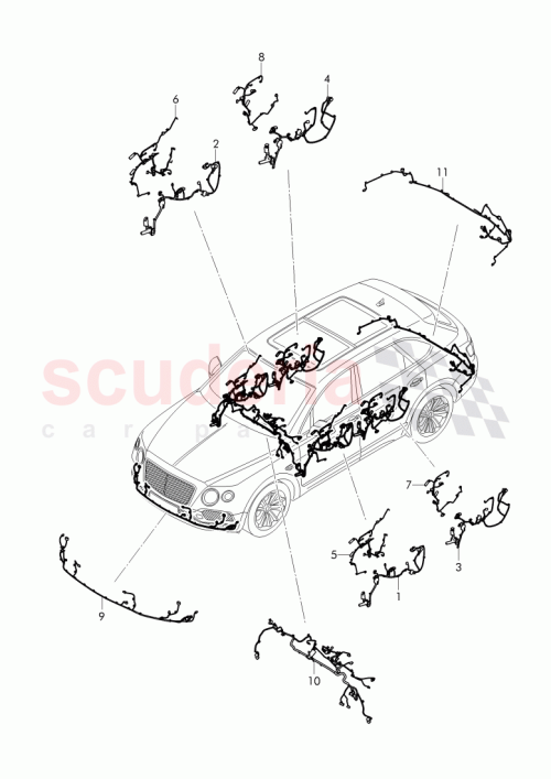 Part Diagram for Bentley 36B 971 051 JT