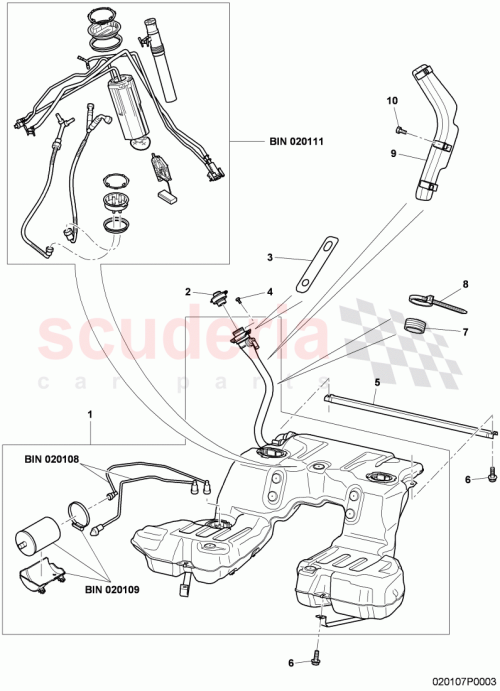 Part Diagram for Bentley 3W4 201 021 S