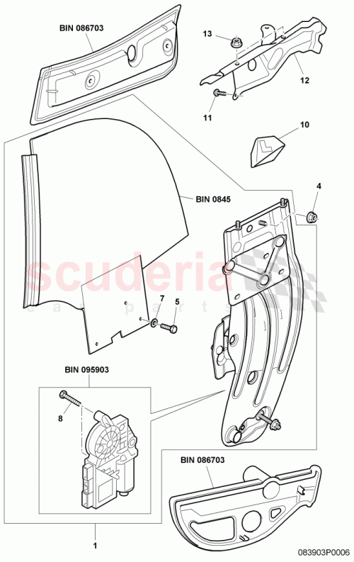 Part Diagram for Bentley 3W7809721B