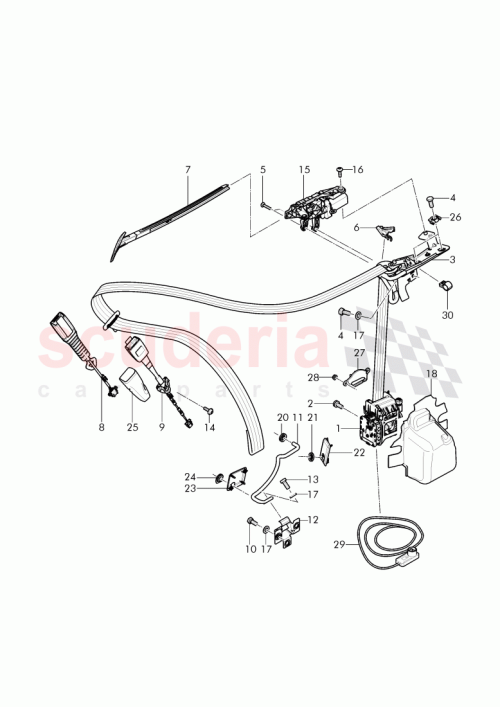 Part Diagram for Bentley 3W7857078A