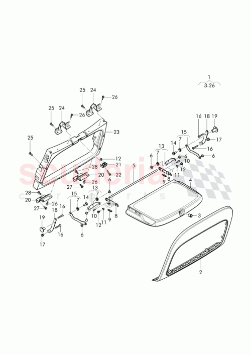 Part Diagram for Bentley WHT 005 391 A