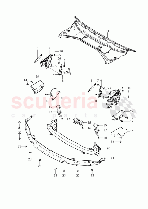 Part Diagram for Bentley 3W0 809 596 A