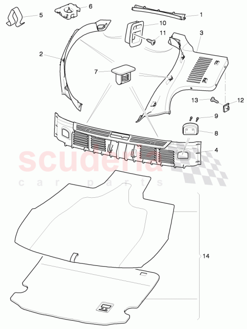 Part Diagram for Bentley 3W7863668D