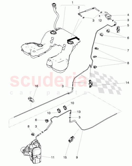 Part Diagram for Bentley 3W8201901
