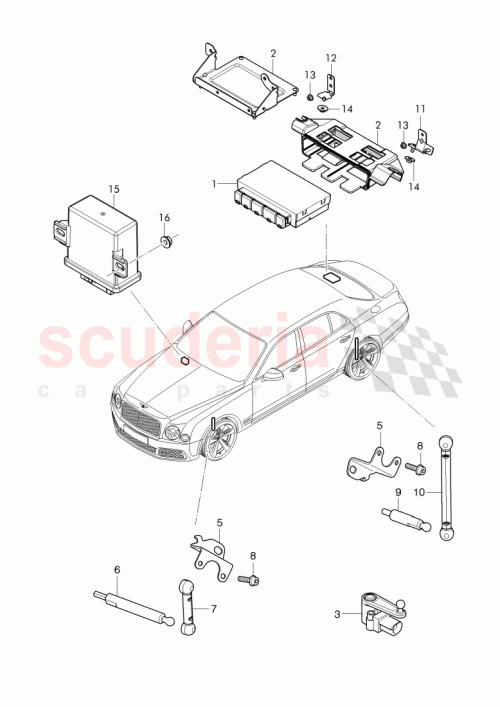 Part Diagram for Bentley 3Y0 907 357