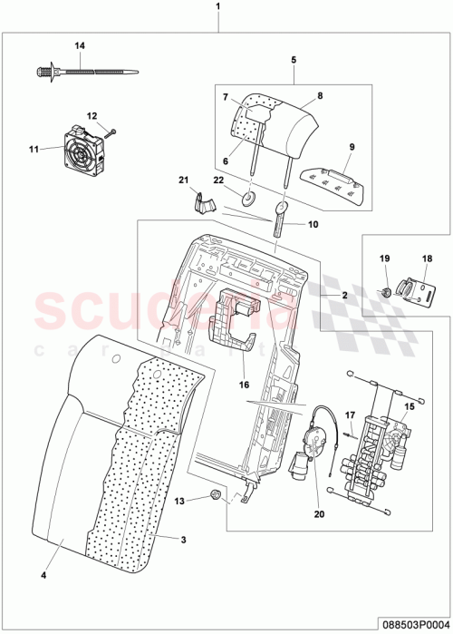 Part Diagram for Bentley 3W5885884T