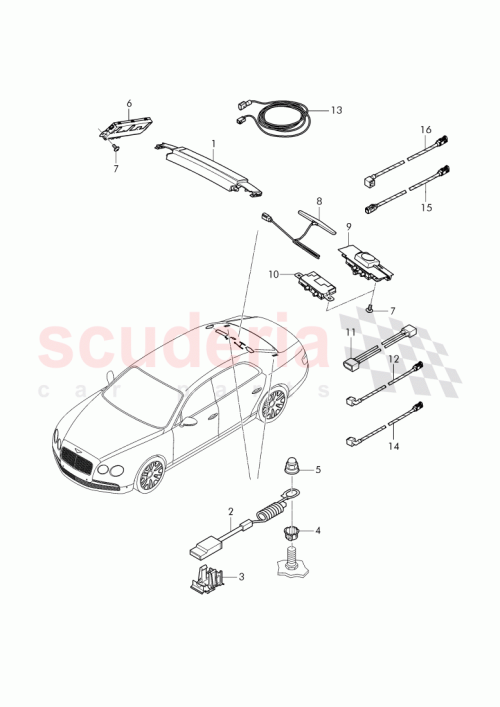 Part Diagram for Bentley 4W1 974 219 A