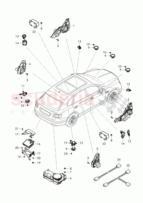 Part Diagram for Bentley 36A 971 067 AJ