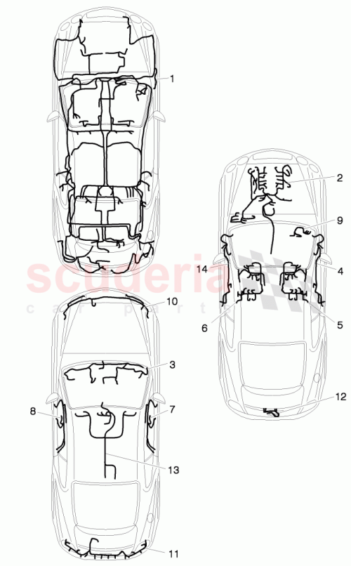 Part Diagram for Bentley 3W8971012CG