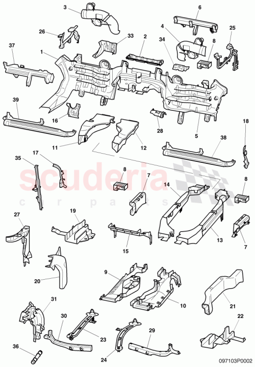 Part Diagram for Bentley 3D2971862