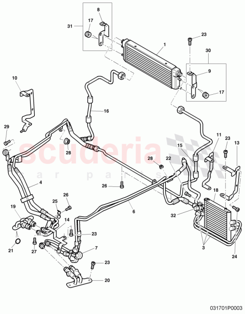 Part Diagram for Bentley 3W0317801J
