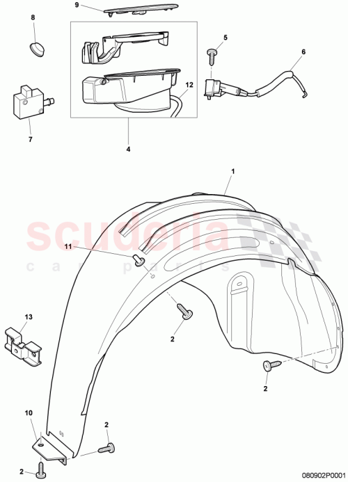 Part Diagram for Bentley 3W8809909B
