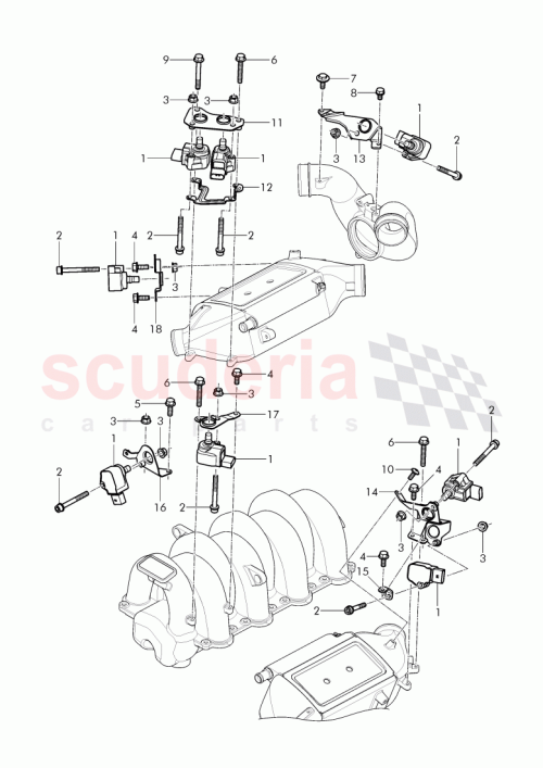 Part Diagram for Bentley 07V 905 389 B