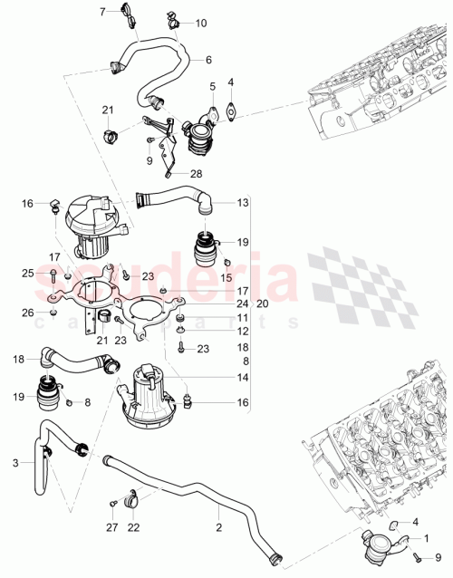 Part Diagram for Bentley 3W0131083B