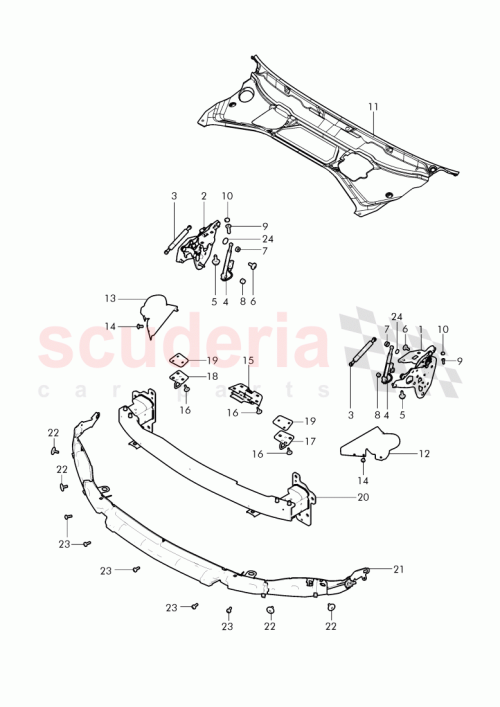 Part Diagram for Bentley 3W0 807 599 C