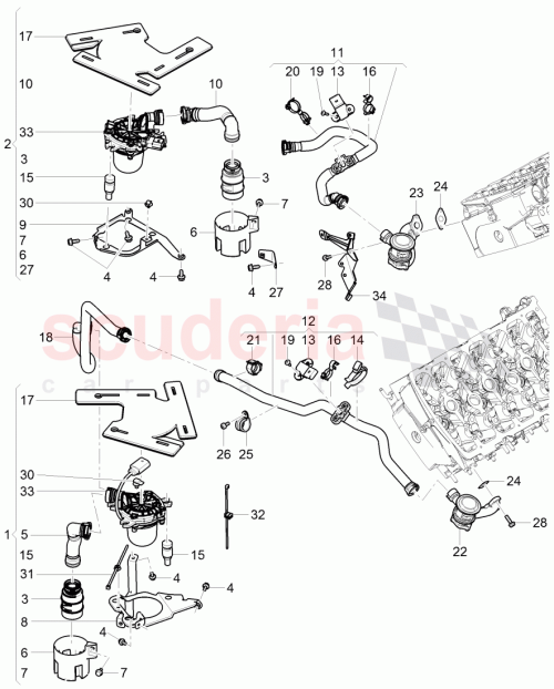 Part Diagram for Bentley 3W0131083L