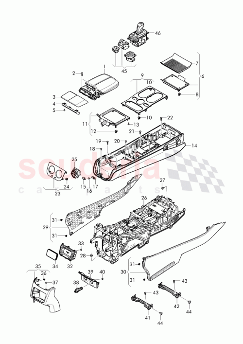 Part Diagram for Bentley 36B 863 115 A