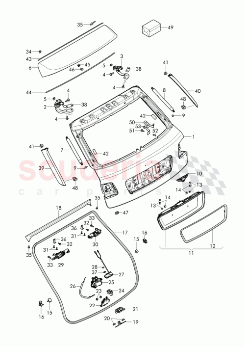 Part Diagram for Bentley WHT 003 498
