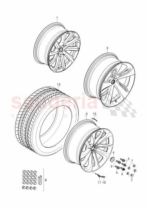 Part Diagram for Bentley 36A 601 025 AA