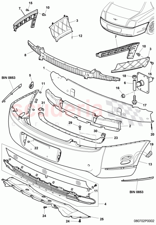 Part Diagram for Bentley 3W5807417AJ