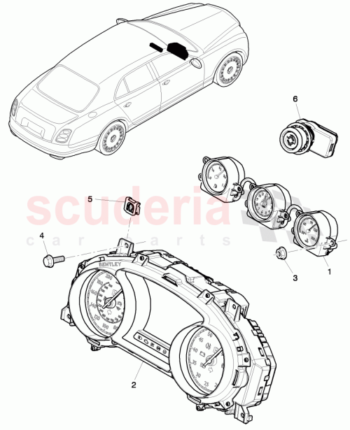 Part Diagram for Bentley 3Y0920841B