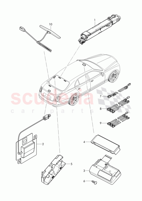 Part Diagram for Bentley 3Y5 035 510