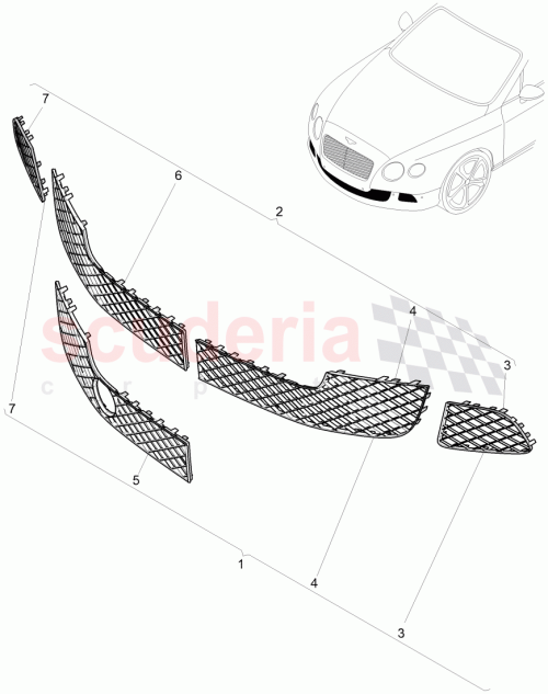 Part Diagram for Bentley JNV 807 667 B