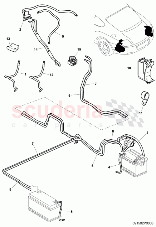 Part Diagram for Bentley 3W0971224A