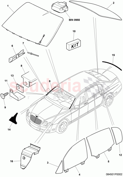 Part Diagram for Bentley 3W5 971 862 C