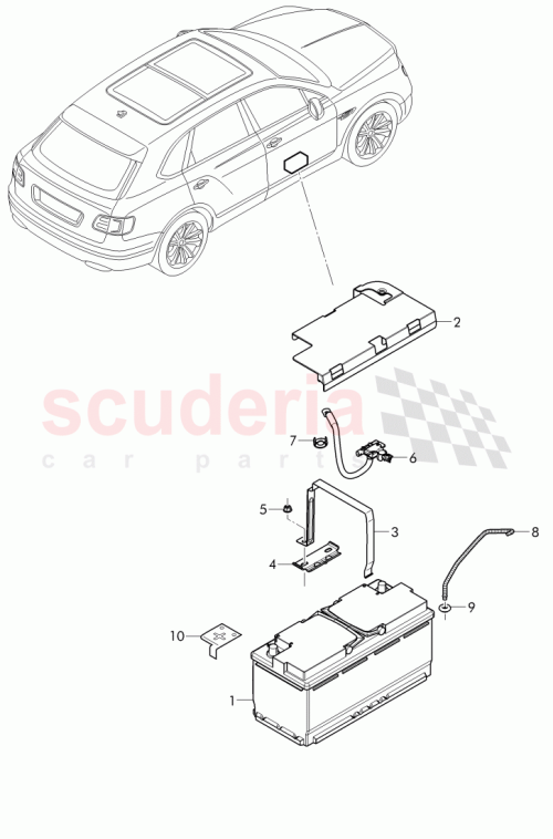 Part Diagram for Bentley 4M0 804 815 B