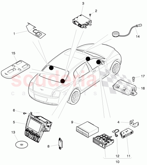 Part Diagram for Bentley 3W0 919 859 CP