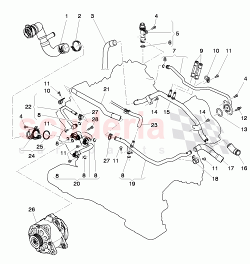 Part Diagram for Bentley 079 121 075 E