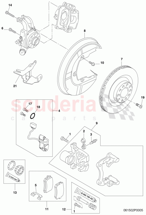 Part Diagram for Bentley 4E0 615 601 N