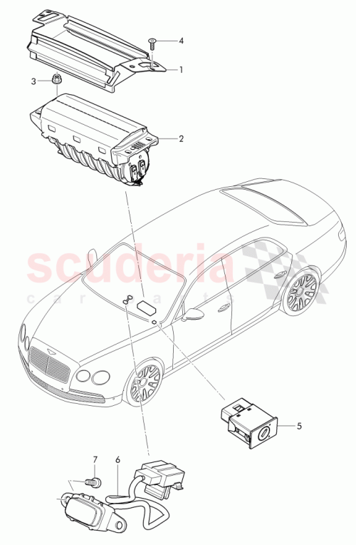 Part Diagram for Bentley 3W0919234A