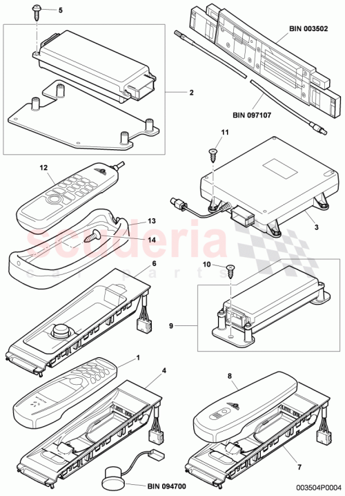 Part Diagram for Bentley 3W0 864 173 A
