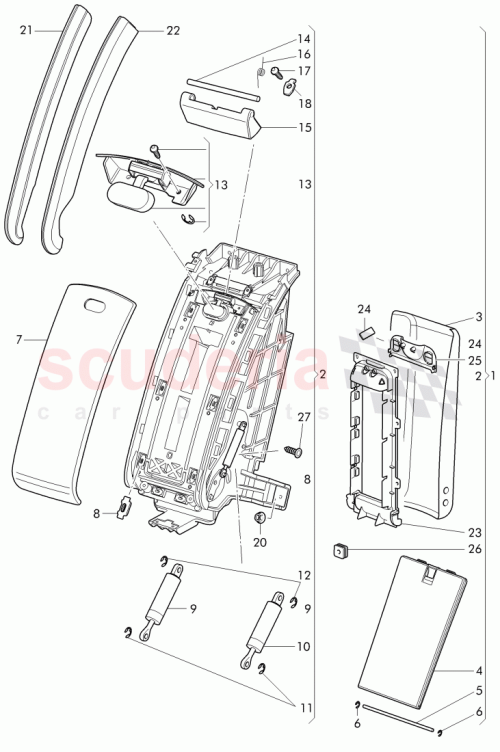 Part Diagram for Bentley 4W0 885 075 F