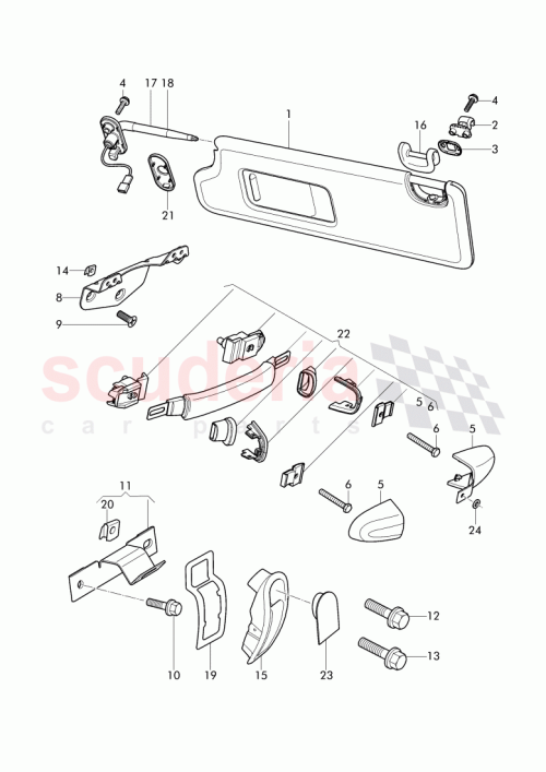 Part Diagram for Bentley 3W0857673F